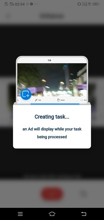 Blurry Android Pic Remini Creating Task