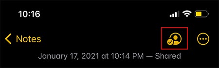 Collaborate Notes Ios Shared