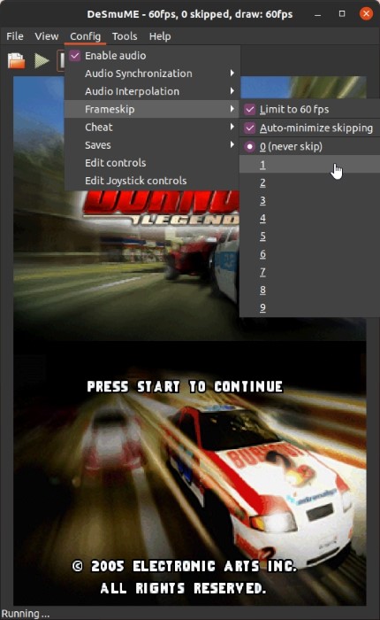 Ds Games On Linux With Desmume Frameskip