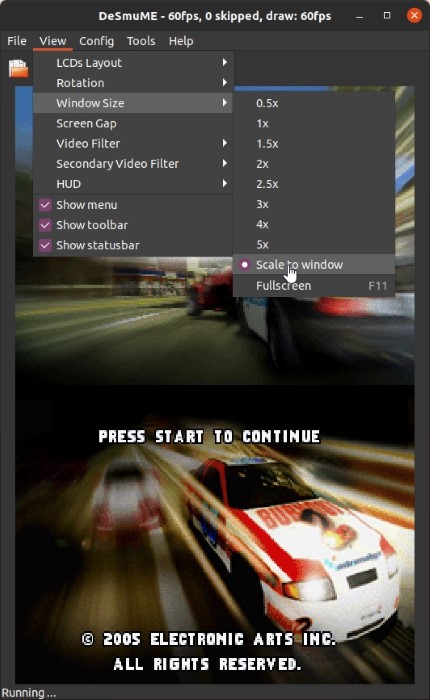 Ds Games On Linux With Desmume Window Size Free Scale
