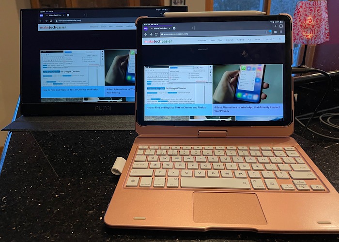 Review Aukai Portable Monitor Ipad Pro