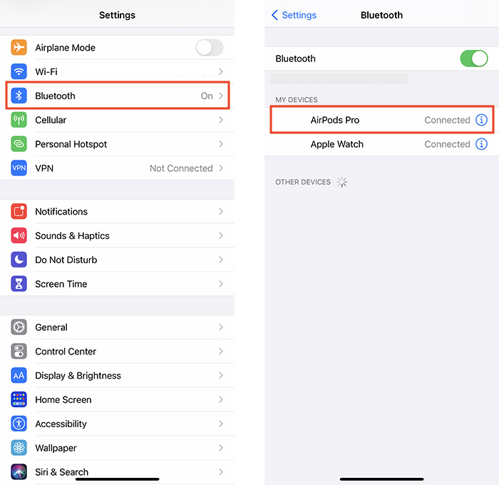 Airpods Automatic Switching Bluetooth Settings Ios