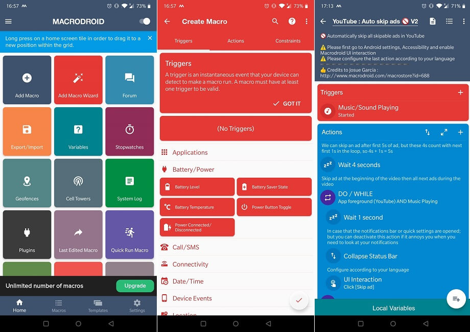 Best Tasker Alternatives Macrodroid