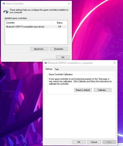 Calibrate Controller Windows 10 1