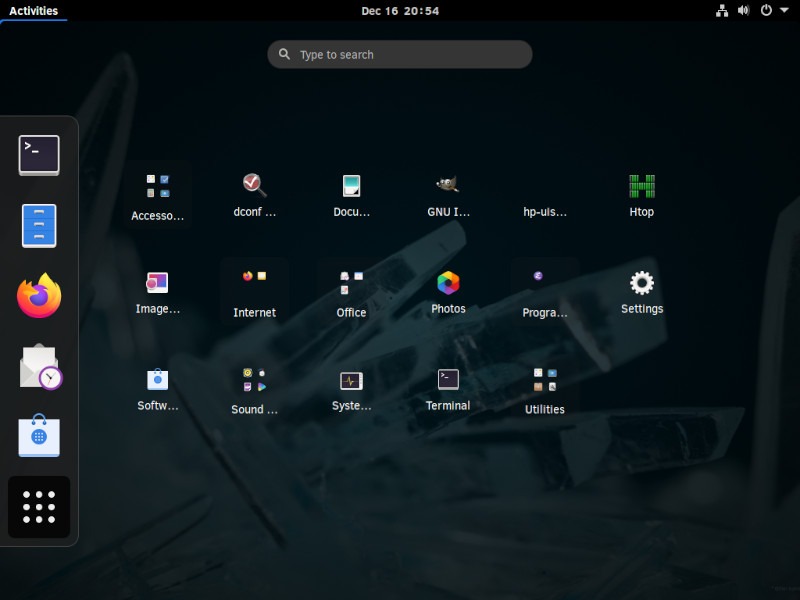 Clear Linux App Folders