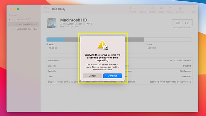 Disk Permissions Macos Warning Before Procedure