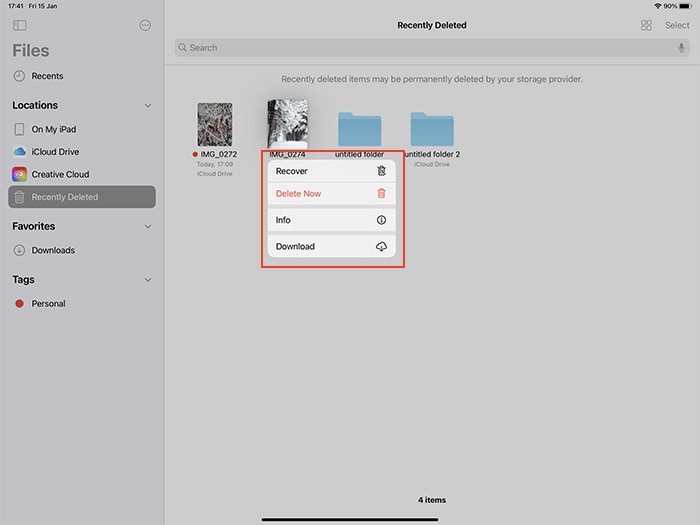 Files App Ios Recovering Deleted Files