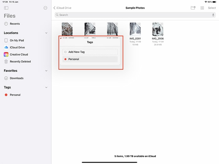 Files App Ios Tagging Files