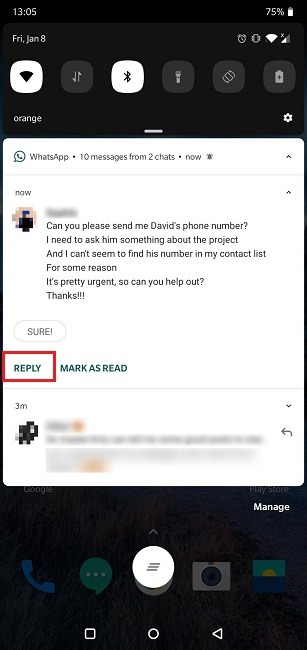 How To Read Messages Whatsapp Invisible Reply Notification Panel