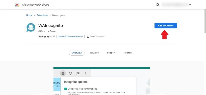 How To Read Messages Whatsapp Invisible Waincognito Chrome Extension