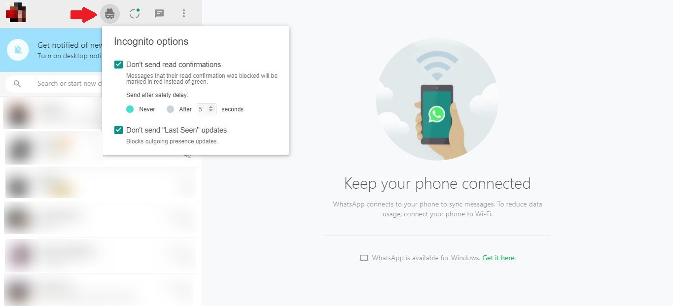 How To Read Messages Whatsapp Invisible Waincognito Web Application
