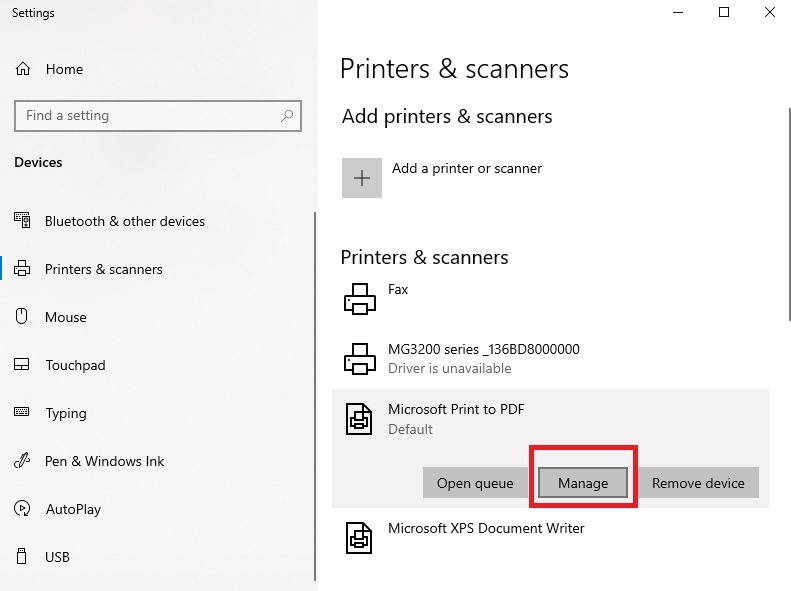 How To Set A Windows 10 Default Printer Manage