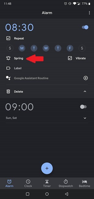 How To Set Spotify Alarm Google Clock Custom Ringtone