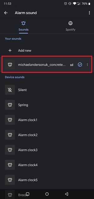 How To Set Spotify Alarm Google Clock Ringtone Activated