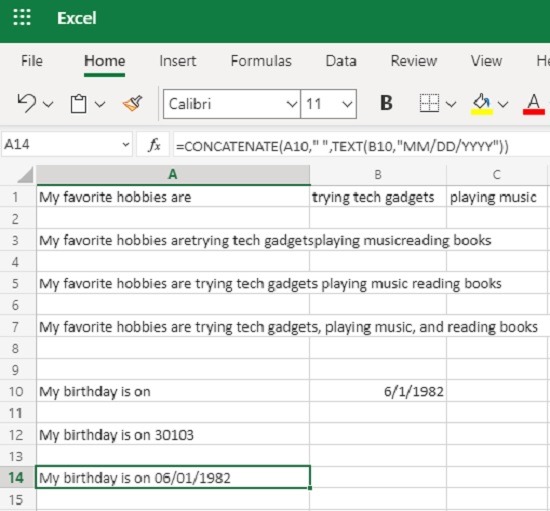 How To Use The Concatenate Function In Excel Date 2