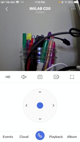 Imilab C20 Review App In Use