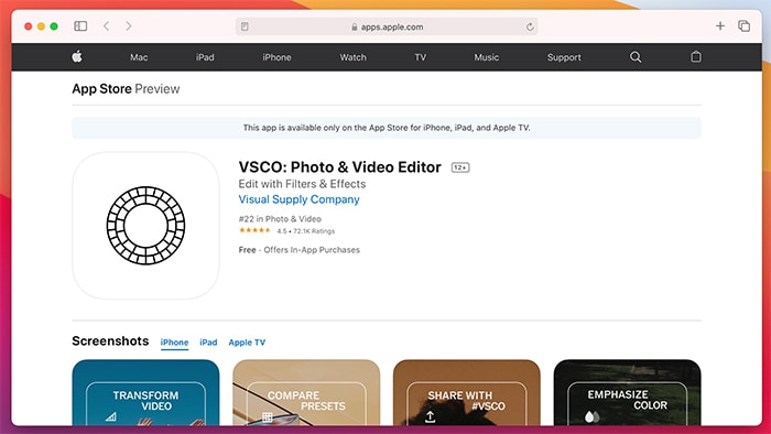 Ios Photo Editing Apps Vsco