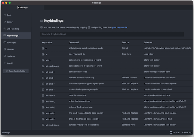 Keyboard Shortcuts App Preferences