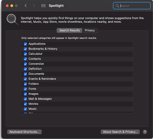 Mac Efficiently Spotlight