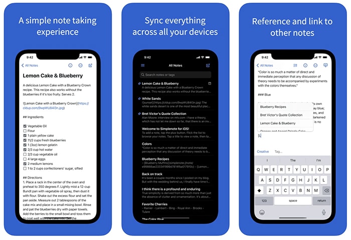 Note Taking Apps Ios Simplenote