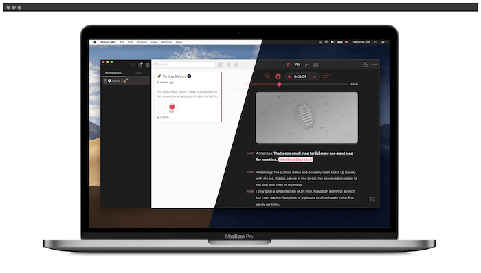 The Noted free productivity app.