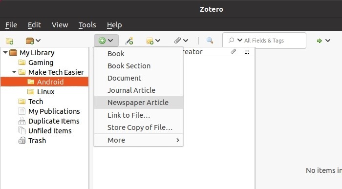 Research With Zotero Add More