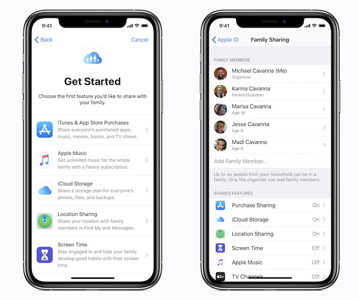 Setup Apple Family Sharing Appledotcom