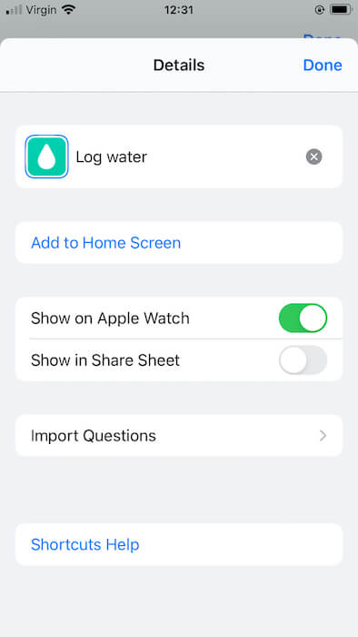 You can add any shortcut to iOS' homescreen, including third party and default shortcuts.