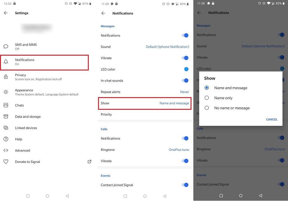 Signal Features You Should Try Custom Notifications