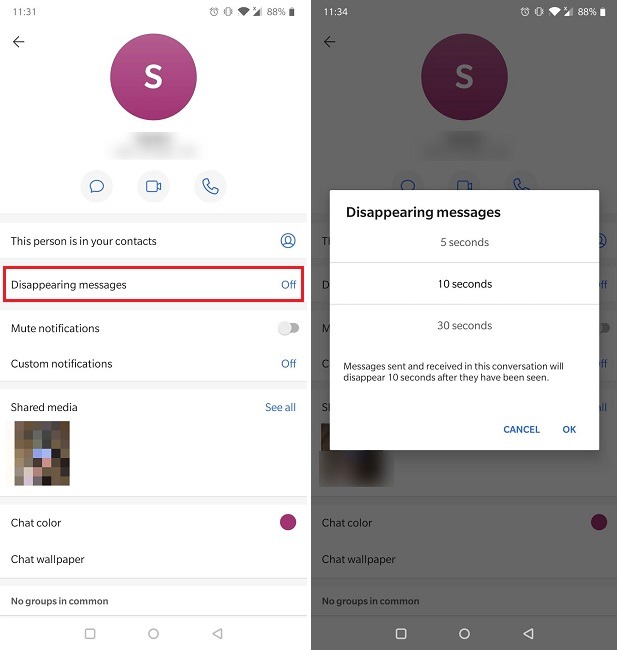Signal Features You Should Try Disappearing Messages