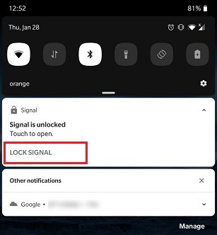 Signal Features You Should Try Lock Signal