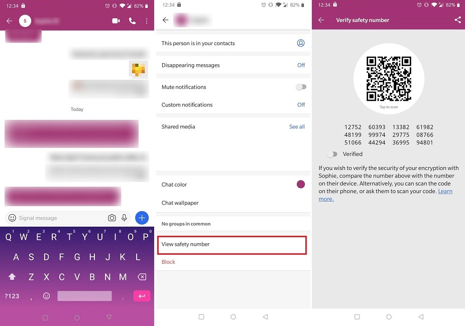 Signal Features You Should Try Verify Safety Number