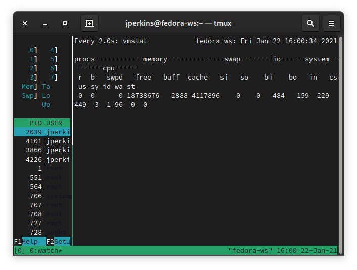 Tmux Vs Screen Tmux Split Vertical Resize Left 1