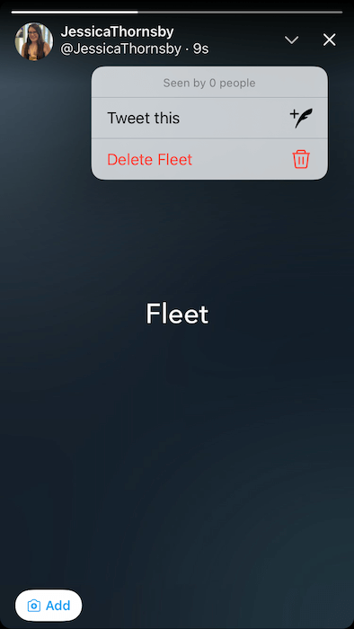 It's possible to upgrade your temporary Fleets to fully-fledged tweets.