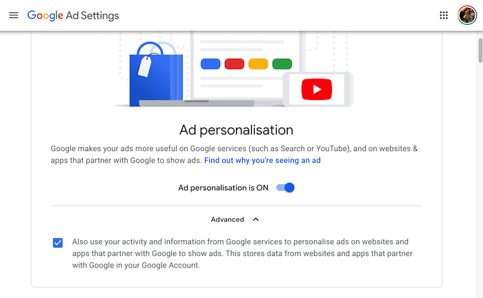 You can prevent Google from using your information in third party ads.