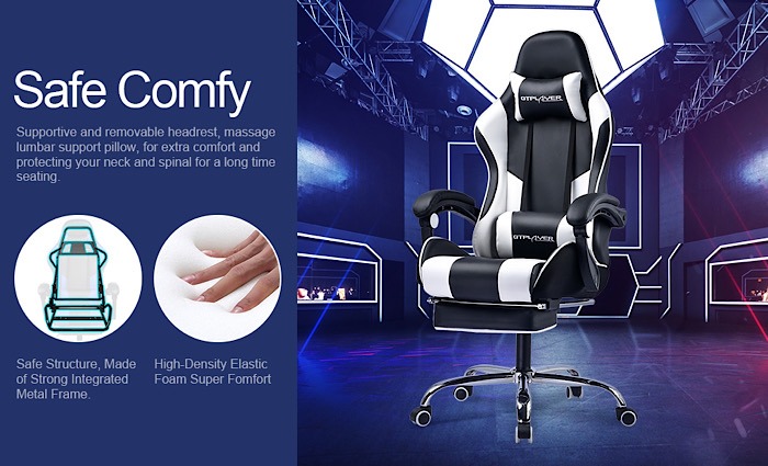 Deal Gtplayer Gaming Chair Blue