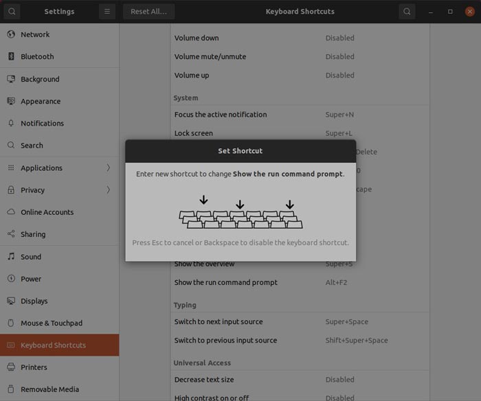 Remap Keys Gnome Remap Shortcut