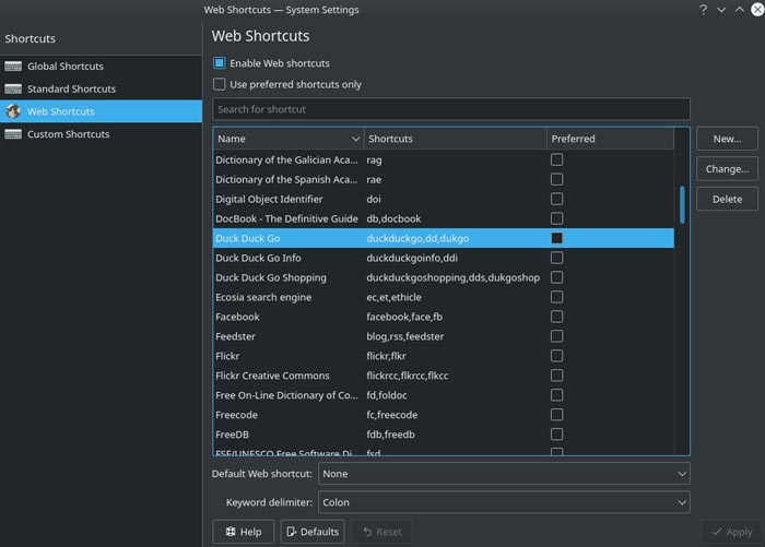 Remap Keys Kde Web Shortcuts