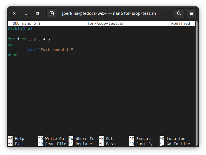 Bash For Loop Example 1