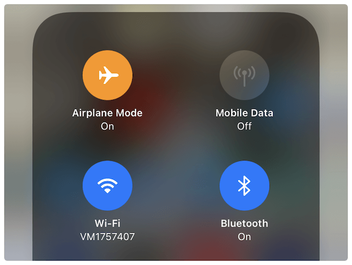 The iPhone Airplane Mode.