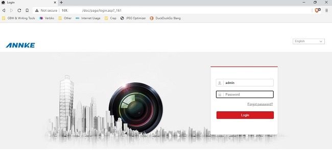 Annke C500 Poe Security Camera Review Browser