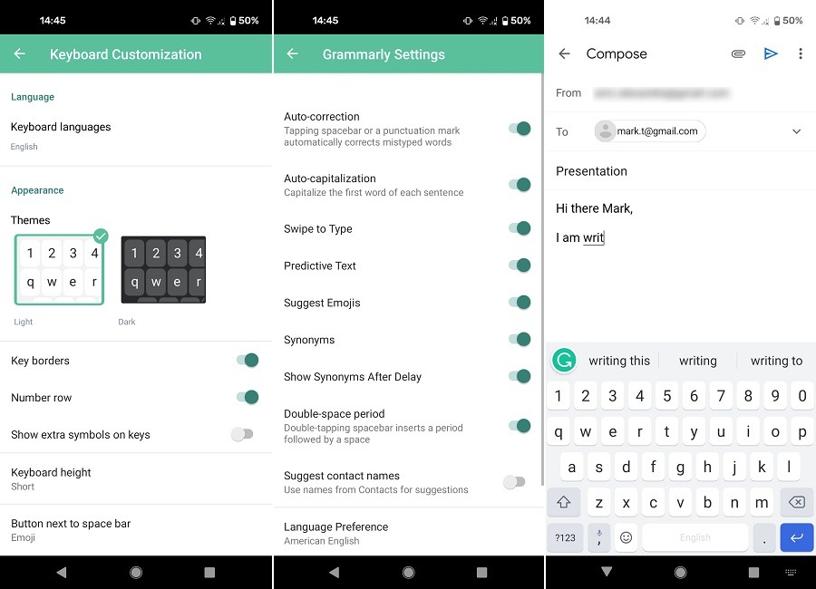 Best Gboard Alternatives Android Grammarly Keyboard