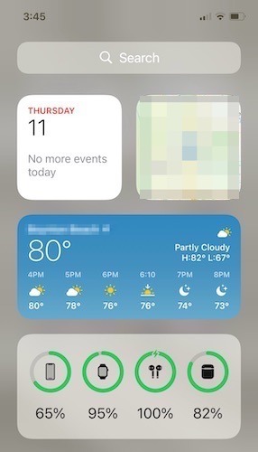 Check Airpods Battery Life Widgets 1