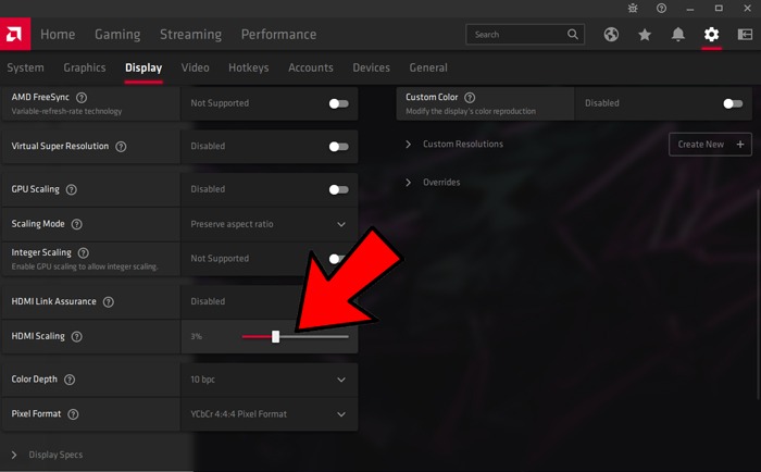 Fix Overscan Underscan Tv Windows Amd