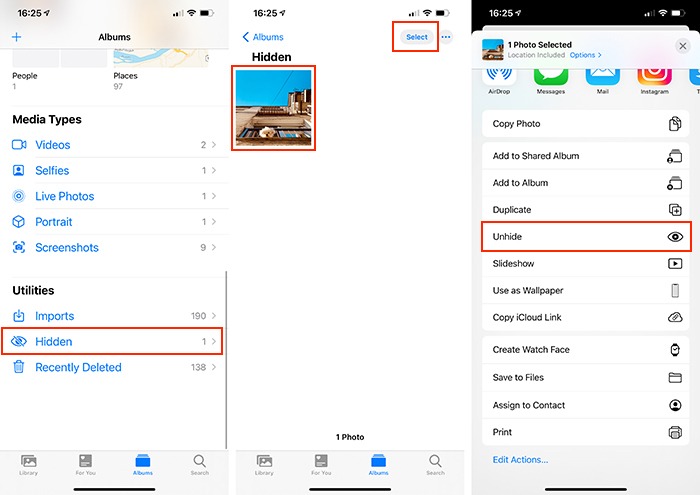 Hide Photos Iphone Steps To Unhide