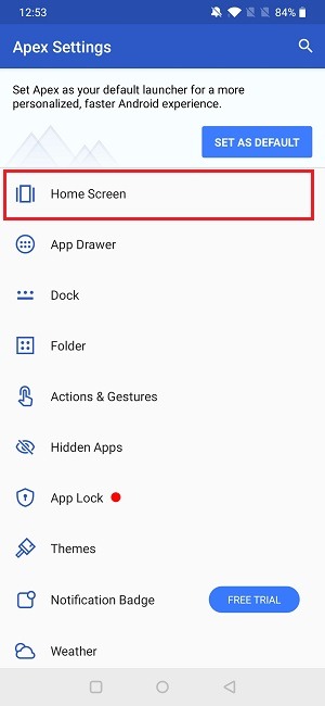 How To Change App Icon Size Apex Settings Home Screen