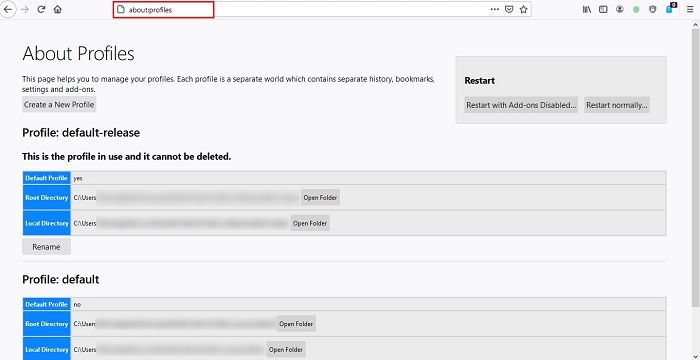 How To Create New User Profiles Firefox Chrome About Profiles