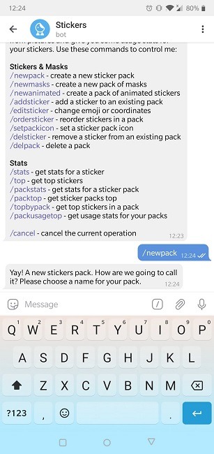 How To Create Stickers Telegram Create New Pack
