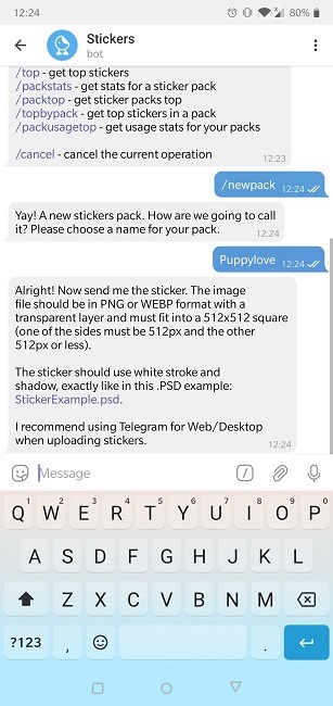 How To Create Stickers Telegram Name New Pack