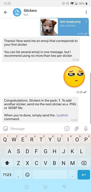 How To Create Stickers Telegram Publish New Sticker